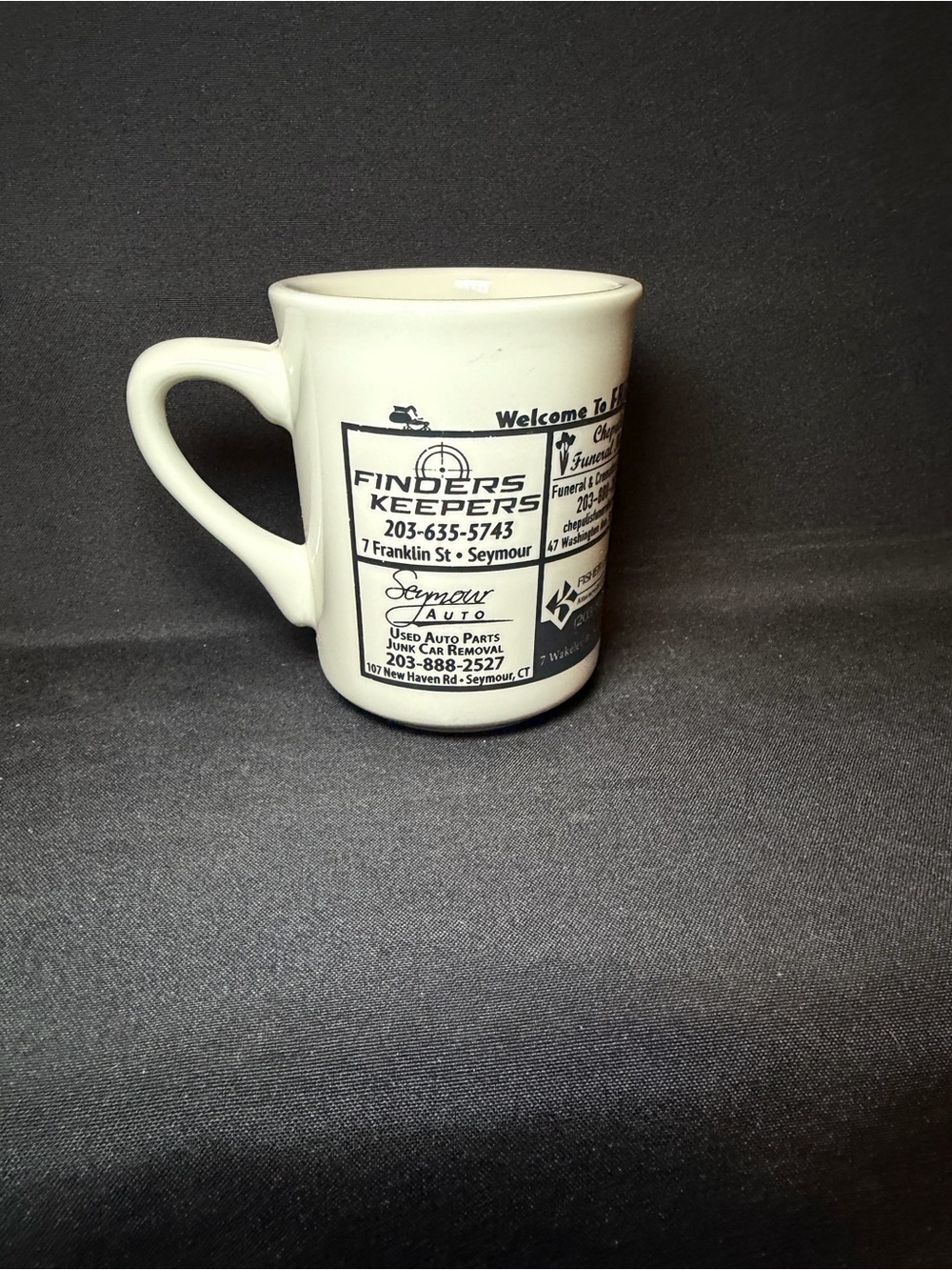 Fritz’s Snack Bar Advertising Newspaper Style White Black Collectible 2023-2024